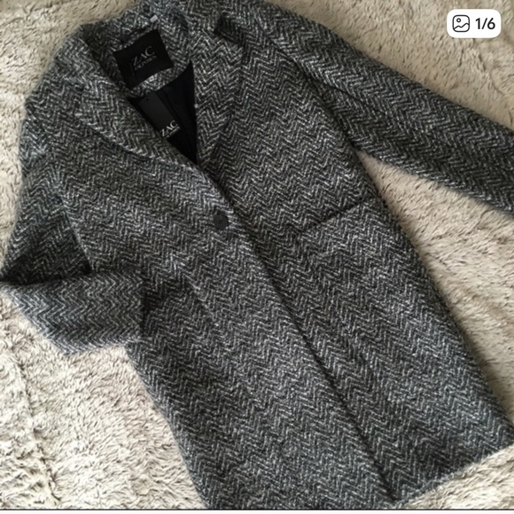 Zac Posen Jackets & Blazers - Zac Posen Boyfriend herringbone coat. Size 14.